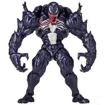

18cm Venom Action Figures Movable Joints Face Change Marvel The Amazing Spider Man Eddie Brock Venom Colectible Figure Pvc Toys