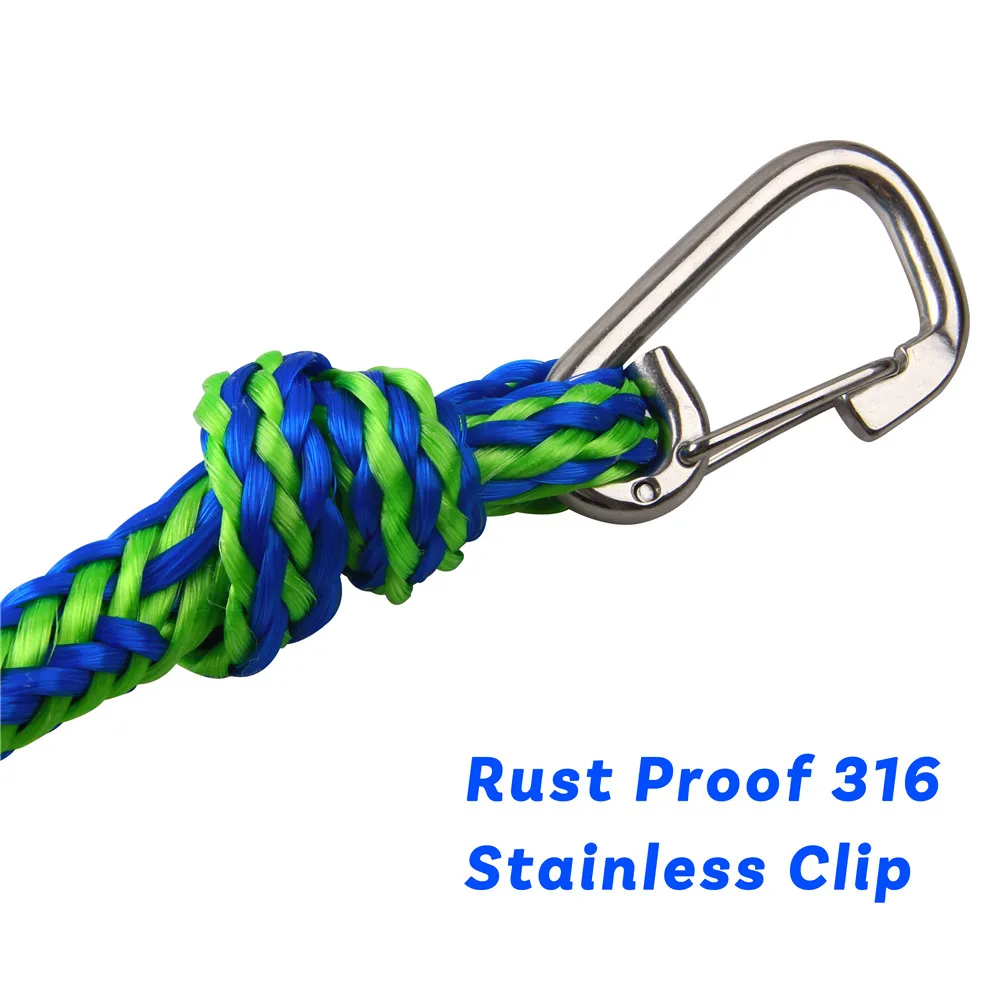 3 Sizes Heavy Duty Braided Dock Line Marine Dock Rope Docking Lines Mooring Rope Boat line 2.1m 3m 4.2m 3