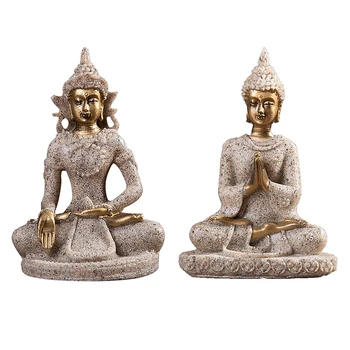 

Car Decoration Nature Sandstone Buddha Figurine Sculpture Home Decoration for Home Stores Car