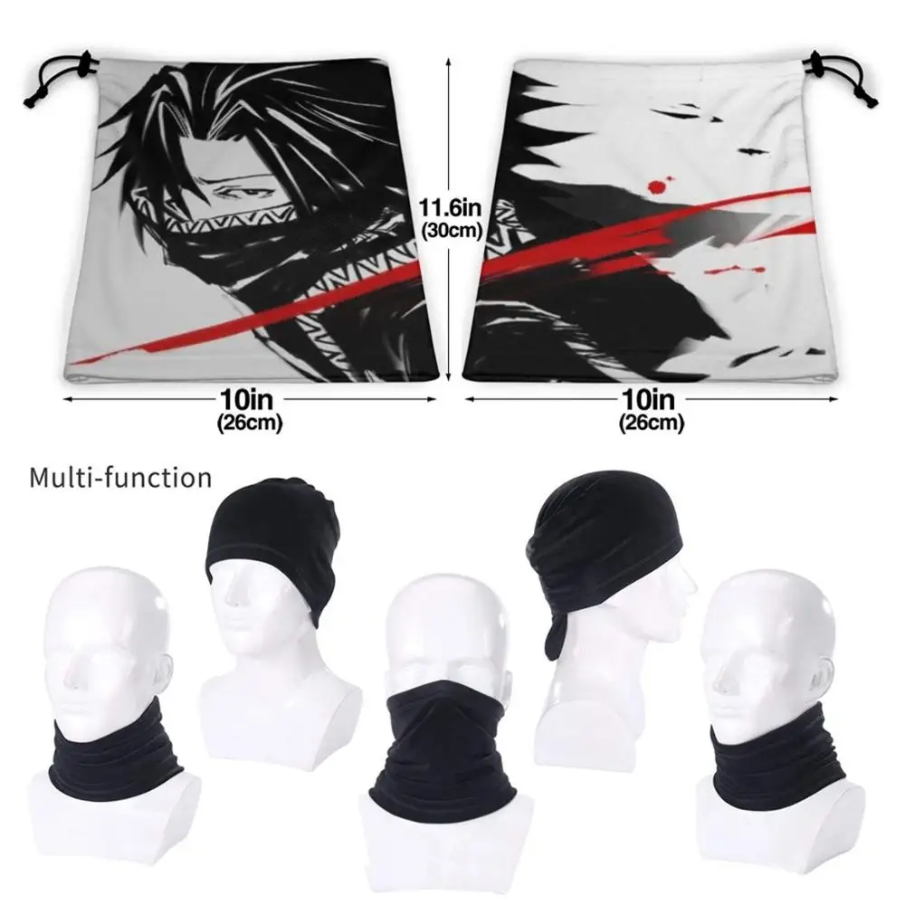 Feitan Portor Cycling Motorcycle Headwear Washable Scarf Neck Warmer Face Mask Hunter Hunter X Hunter Hunterxhunter Anime Manga men wearing scarves