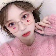 Longkeader кошачий глаз Женские оправы для очков, прозрачные Модные оптические очки, оправа для женщин, крутые кошачьи глаза, металлические очки