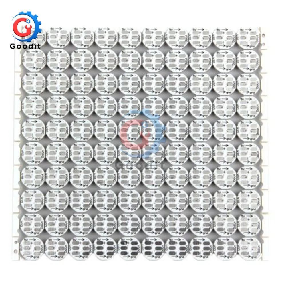 100Pcs DC 5V 3MM x 10MM WS2812B SMD RGB LED Mini PCB Board 5050 Chip Built-in IC-WS2812 Top Quality Full color soft lights a lamp strip Indoor/outdoor LED video irregular screen