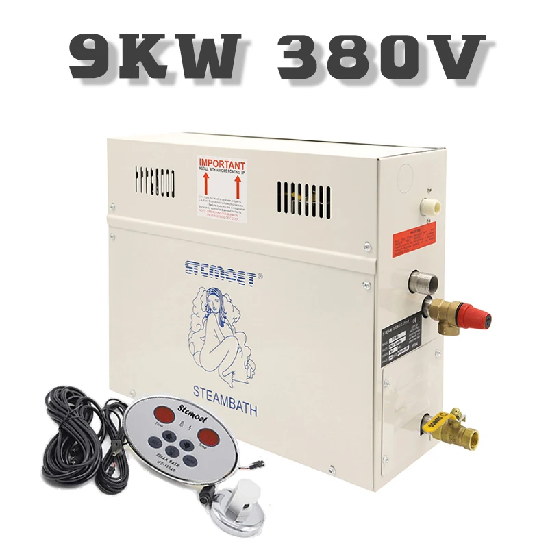 ST-90 9KW-380V 15 кВт 380 В сауна бытовой пароочиститель двигателя сауна паровой двигатель 3 кВт/4,5 кВт/6 кВт/9 кВт/12 кВт/18 кВт с цифровая панель управления - Цвет: ST-90 9KW-380V