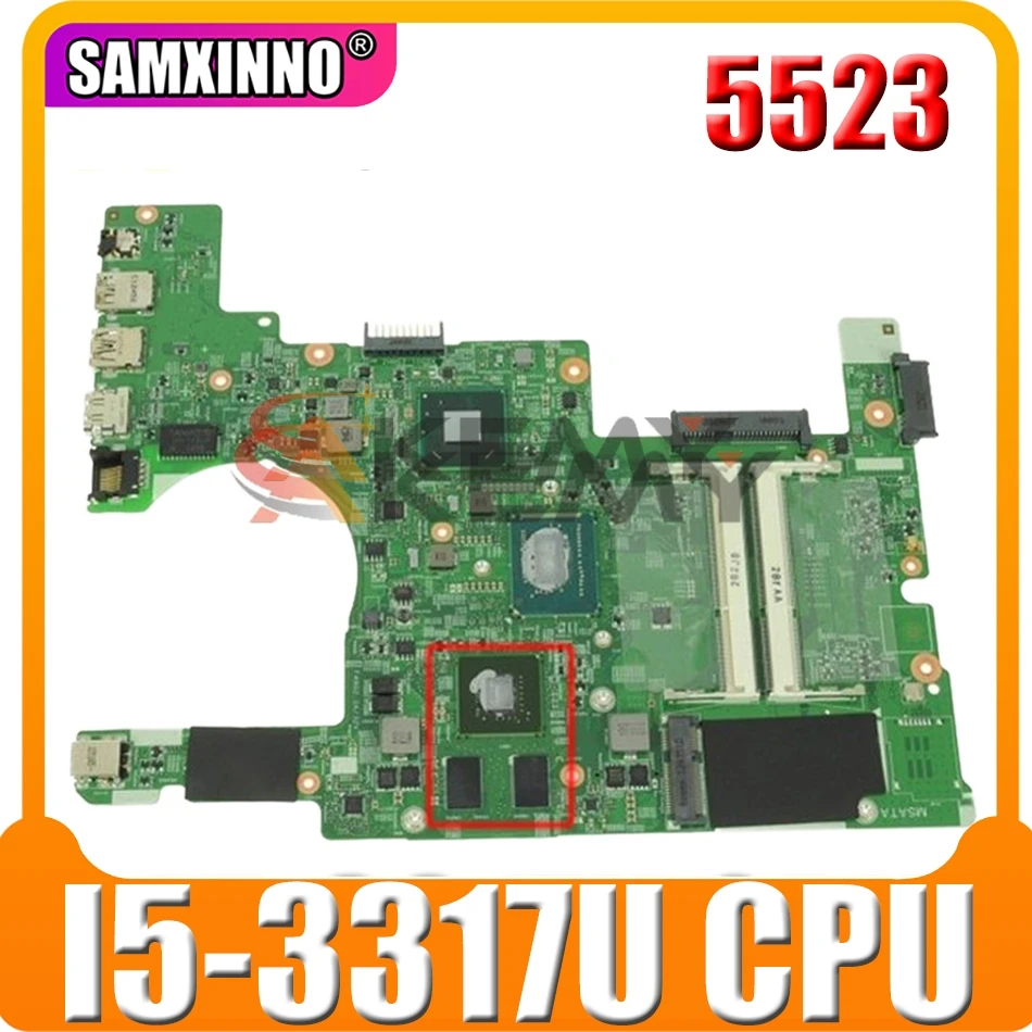 Original Laptop motherboard For DELL Inspiron 5523 Core SR0N8 I5-3317U Mainboard 11307-1 CN-0FFKXX 0FFKXX N13P-GV2-S-A2 DDR3 | Компьютеры