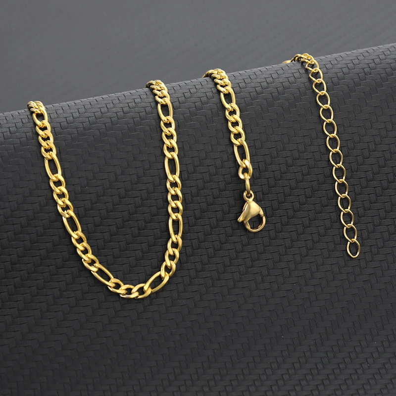 Ankle Chains Chunky Figaro Chain Anklets For Women Punk Stainless Steel 21+10cm Anklet Summer Jewelry Gift