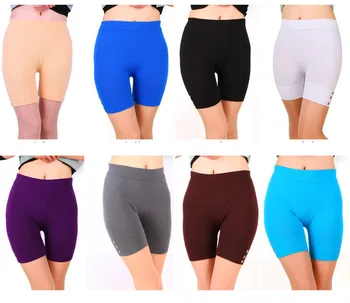 

Queenral Safety Short Pants Women shorts under skirt Female Short Tights Breathable Seamless Underwear Mid Waist Panty