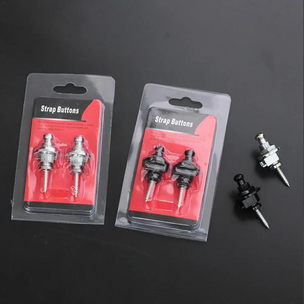 

2pcs/set Quick Release Anti-slip Guitar Strap Lock Straplok Button Suitable for All Acoustic Electric Bass Guitar Strap