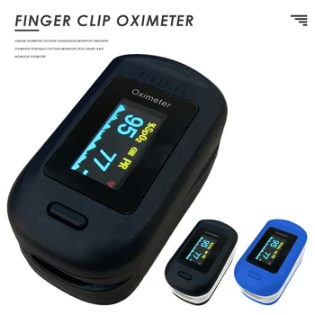 

LED Oximeter Clip Finger Pulse Oximeter Blood Oxygen Heart Rate Saturation Meter Saturometro Oxymeter Portable Saturator Monitor