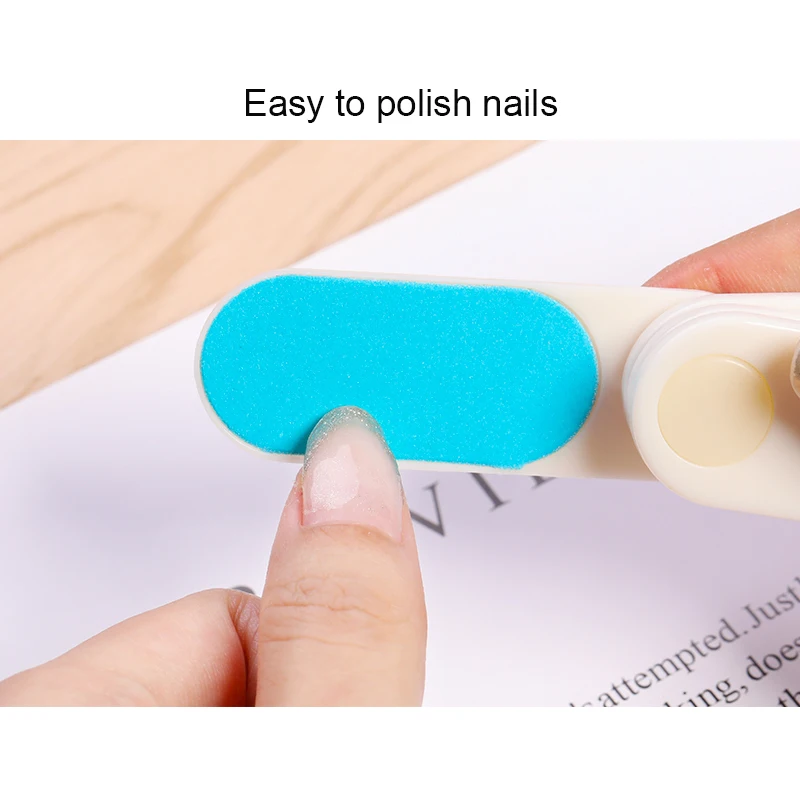 1 шт. Мини Портативный ногтей буфера шлифовальный случайный цвет профессиональная пилка для ногтей для гель-лака DIY Дизайн ногтей