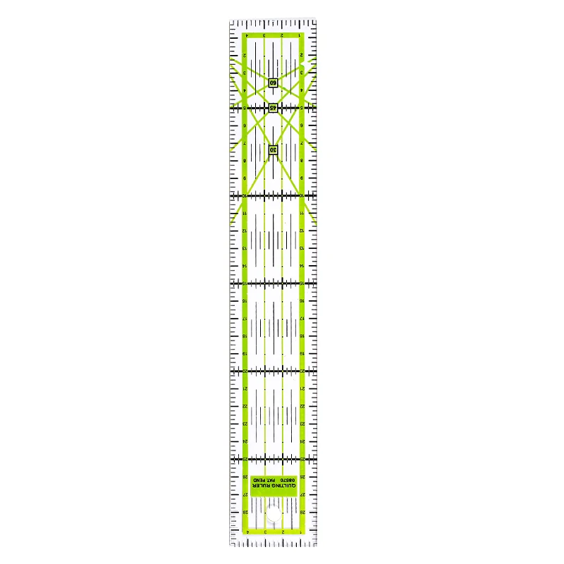 Green/Colorful Acrylic Patchwork Ruler Square/Rectangle Ruler Clothing Craft Tools For DIY Sewing Measuring Tools Drawing Ruler 