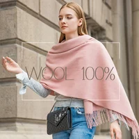 Wool Winter Scarf Women Fashion Shawl Adult Solid Scarves Luxury Autumn Shawls and Wraps  Poncho Scarfs for Ladies Unisex Wrap 1