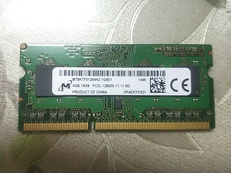 Оперативная память для ноутбука Micron DDR3 RAM S 4 Гб 1RX8 PC3L-12800S | Компьютеры и офис