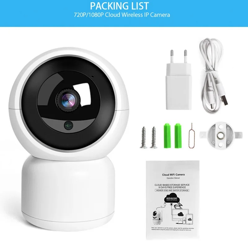 1080P домашняя IP камера безопасности Беспроводная умная WiFi Wi Fi наблюдения детский