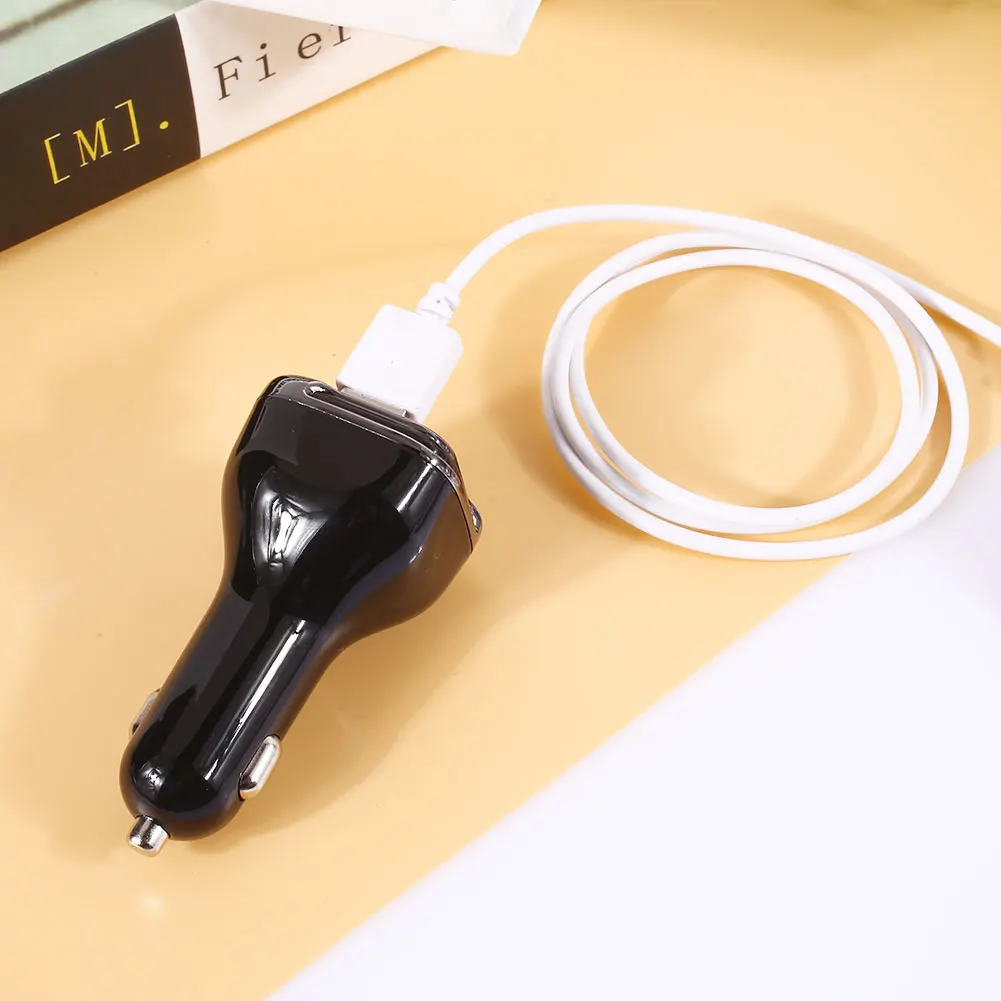 Премиум адаптер для зарядки 12-24 В 2 Usb вольтметр автомобильное зарядное устройство для GPS переносной OLED USB зарядное устройство