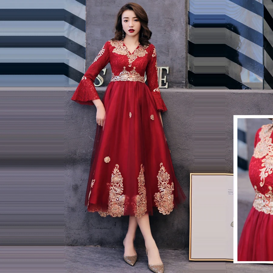 Vestidos De Gala кружевное винтажное платье на выпускной для беременных Y030 размера плюс женские вечерние элегантные платья для выпускного вечера