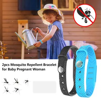 

2PCS Mosquito Repellent Bracelet Insect Repeller Wrist Band for Children Adults Pregnant Woman
