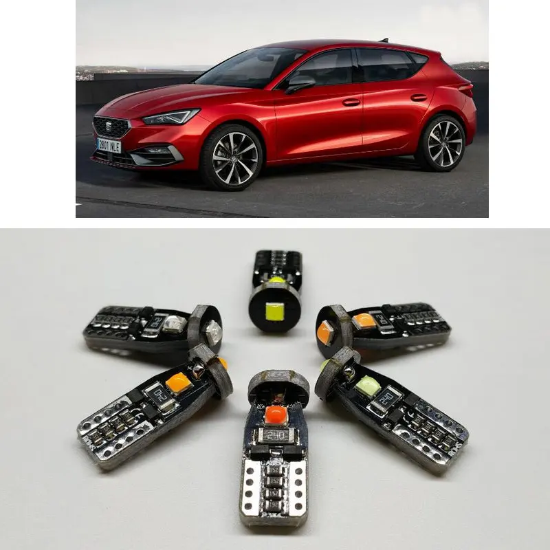 Светодиодная подсветка для салона автомобиля seat leon ibiza skoda octavia 2 a7 a5 rapid kodiaq fabia без