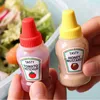 2pcs/set 25ML Condiment Bottles with Twist On Cap Lids Ketchup Mustard Mayo Hot Sauces Olive Oil Bottles Kitchen Gadget ► Photo 1/5