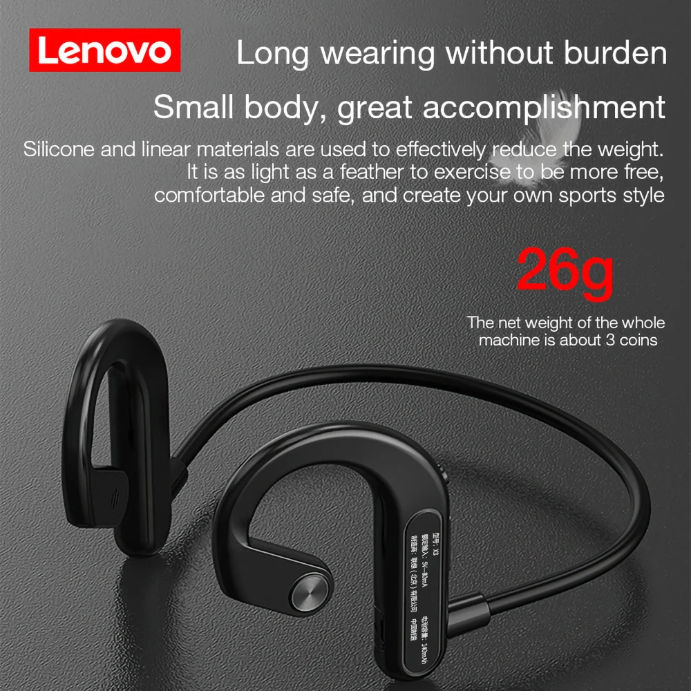 Lenovo X3 Bone Conduction Bluetooth 