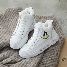 Для женщин сапоги женские зимние сапоги Для женщин обувь с подошвой из вулканизированной резины; бархатные зимние кроссовки Женские Зимние ботильоны теплые J3-52