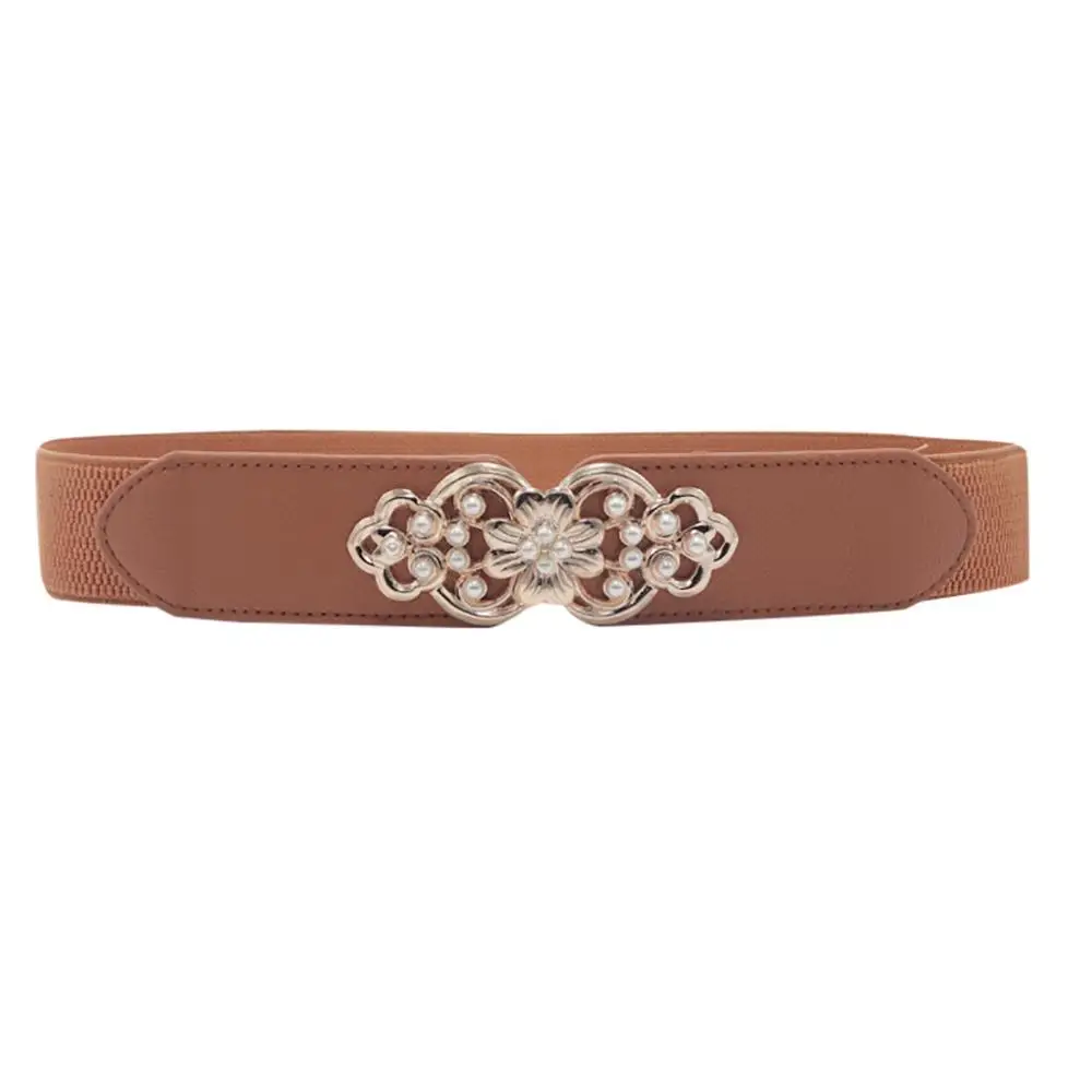 Модный пояс для женщин Cinturon Mujer Boho леди винтажное кожаное платье с пряжкой поясные Ремни Пояс аксессуары Pasek Damski - Цвет: Brown