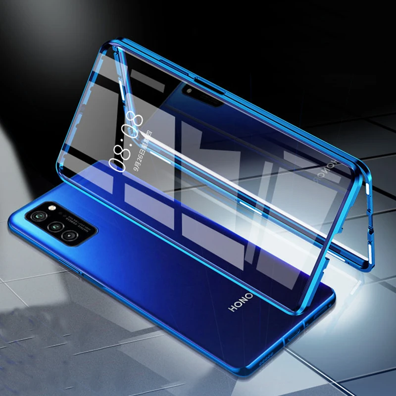 Для huawei Nova 6 SE чехол 360 магнитное стекло двойное закаленное стекло металлическая рамка чехол s для Nova6 Nova 6 Чехол Fundas Couqes