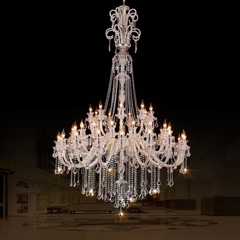 Large Stair Long Chandelier 24 Lights