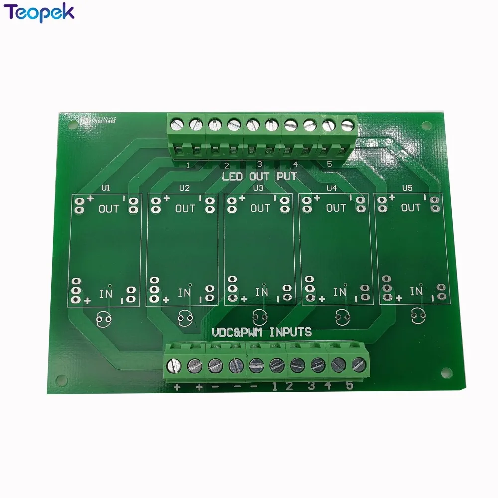 5-канальный LDD Светодиодная панель для водителя с MEANWELL LDD350H LDD500H LDD700H LDD1000H постоянного тока шаг вниз светодиодный драйвер