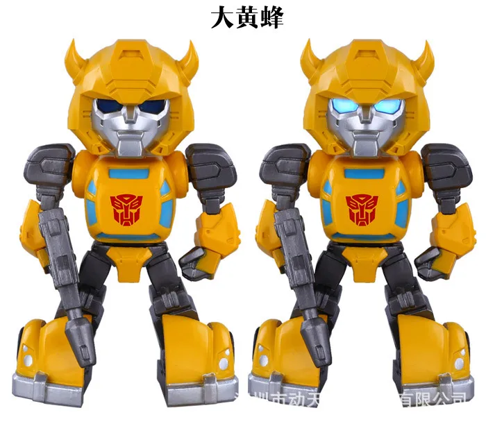 Dynamic tian man to Variable X Jingang Cute Robot Luminescent Garage Kit Decoration Model