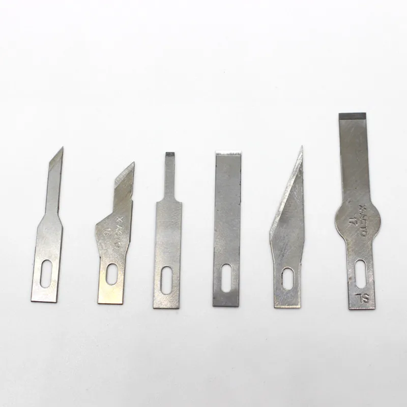 10PCS/box BSD Stainless Steel Blade Art Engraving Cutting Film Mobile Phone Glue Removal Repair Tools trimming blade cutting tool
