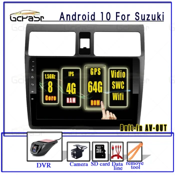

Android 10 4G Car Radio Multimedia Player For Suzuki Swift 2005 2006 2007 2008 2009 2010 Navigation GPS Auto no din cdvd 64G