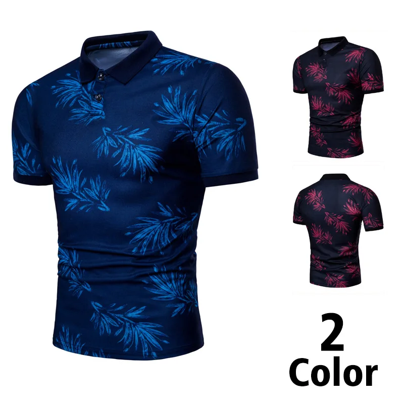 Men's POLO Shirts Cotton Short Sleeve Camisas solid embroidery Polo Summer Stand Collar Male Polo Shirt plus size