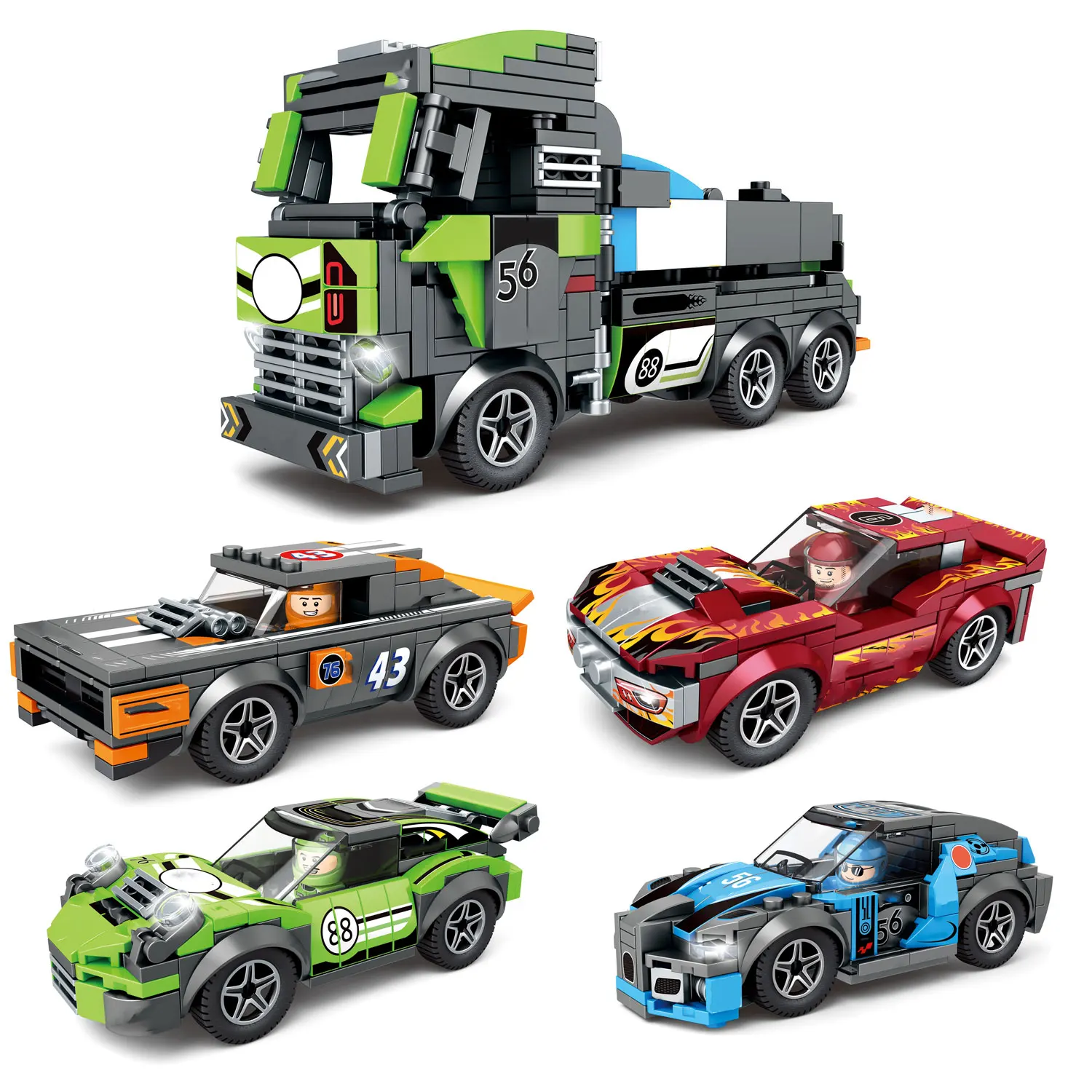 4 шт. Creator City Technic Super Racers speed Champions суперкар гоночный автомобиль модель строительные блоки кирпичи игрушки Juguetes Рождественский подарок