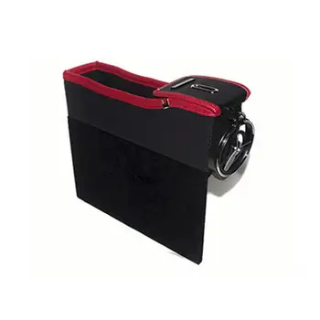 

Storage Box Car Organizer Seat Gap PU Case Pocket Car Seat Side Slit for Wallet Phone Coins Keys Cards For Universal
