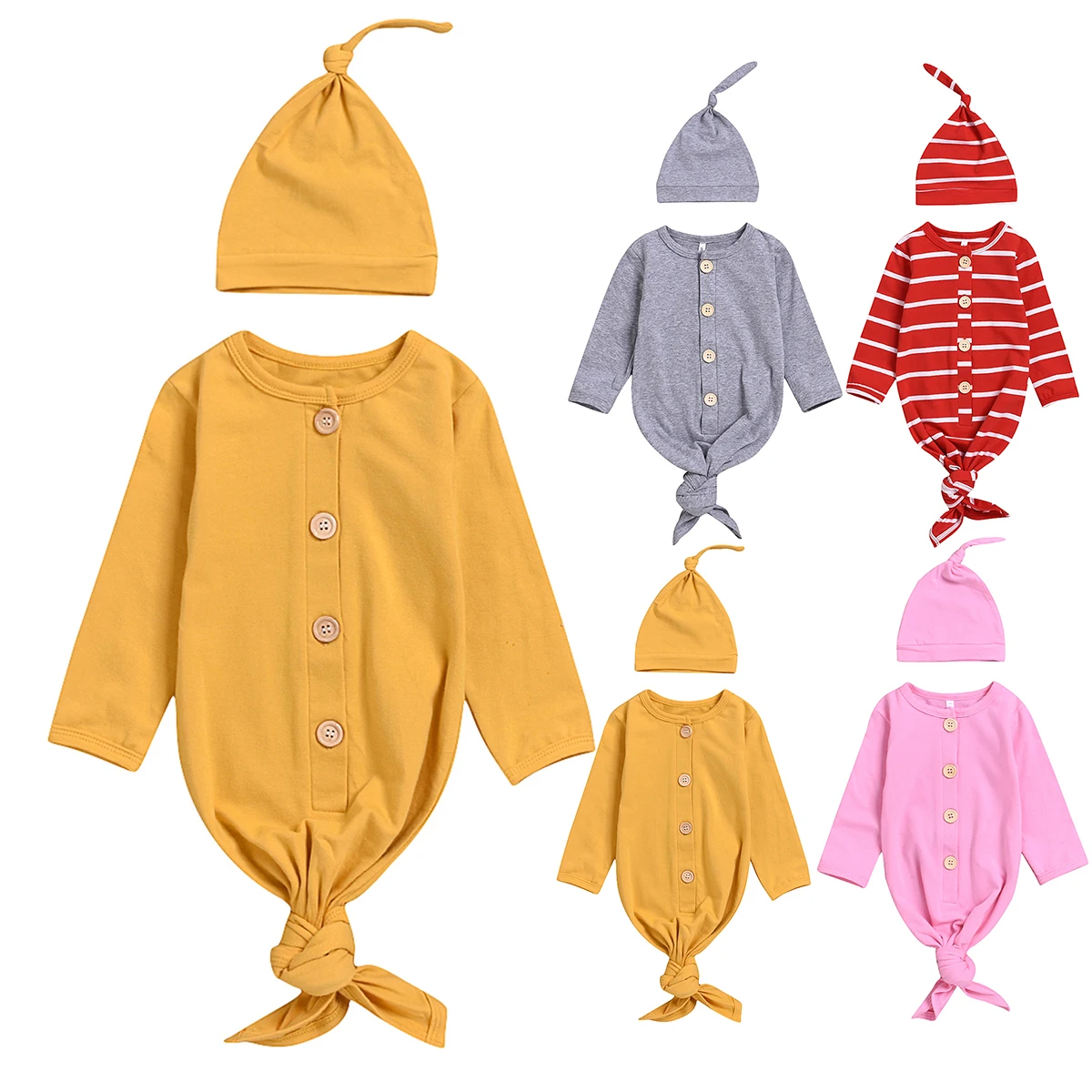 puseky Newborn Baby Girl Floral Romper Jumpsuit Nightgowns Sleepwear Sleeping Bag Gowns