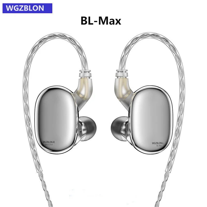 Наушники BLON BL-Max 10 мм карбоновые + 6 легкие Проводные Hi-Fi наушники с двойным