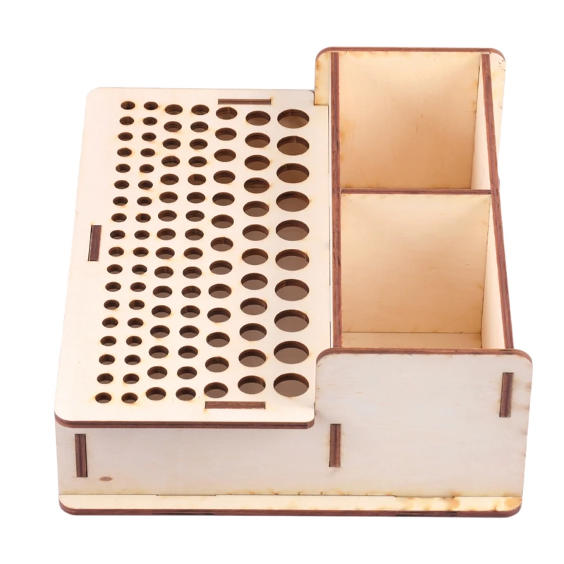 

Hot Sale DIY Wood Leather Craft Tools Holder Rack Stand Leather Stamp Punch Accessories Storage Box Organizer
