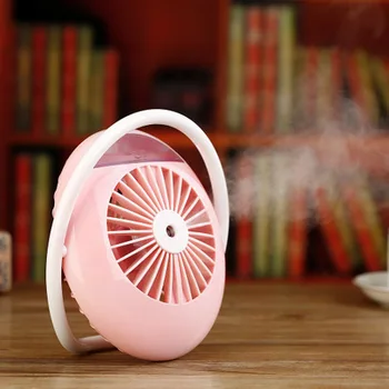 

USB Potable Air Cooling Fan Cooler Mini Rechargeable Desktop Cooling Fan Mist Spray Humidifier Conditioner Machine Home Office