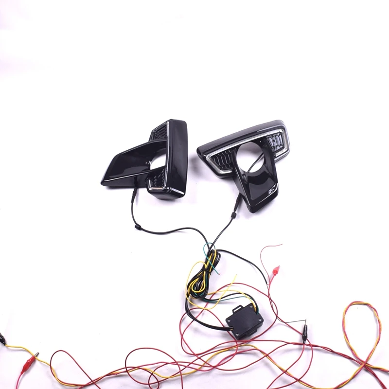 led drl daytime running light fog lamp 12v car running lights