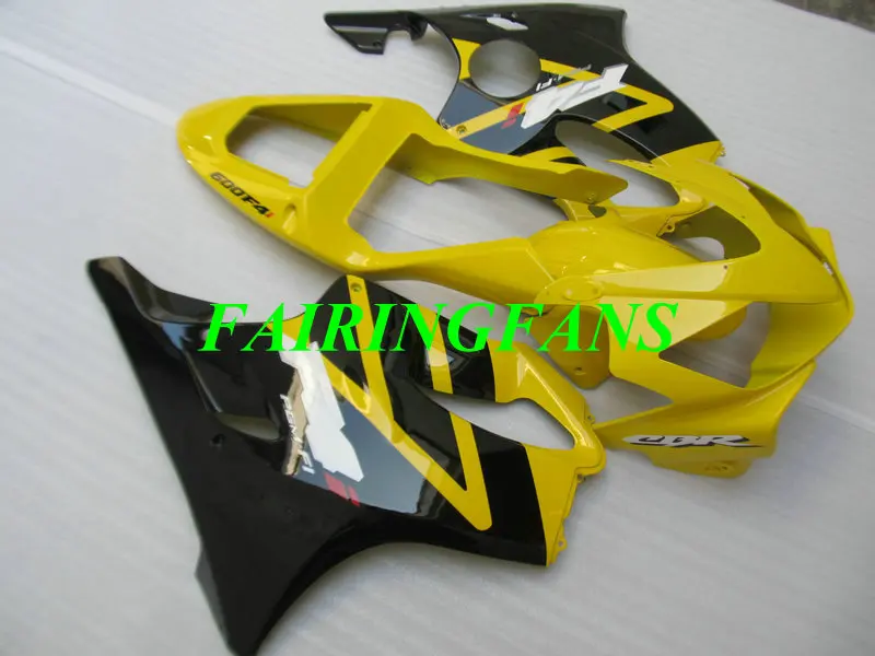 Инжекторный комплект для HONDA CBR600F4I 01 02 03 CBR600 F4i 600F4I 2001 2002 2003 желто-черные Обтекатели Кузов+ подарки HV14