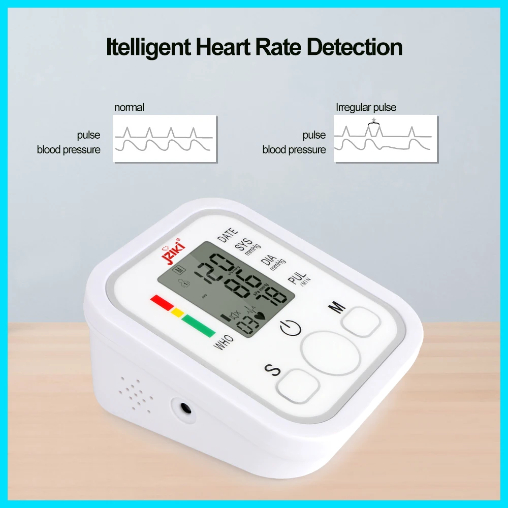 Home use Health Care Digital Upper Fully Automatic Electronics Arm Style Blood Pressure Monitor Pulse Rate B02R