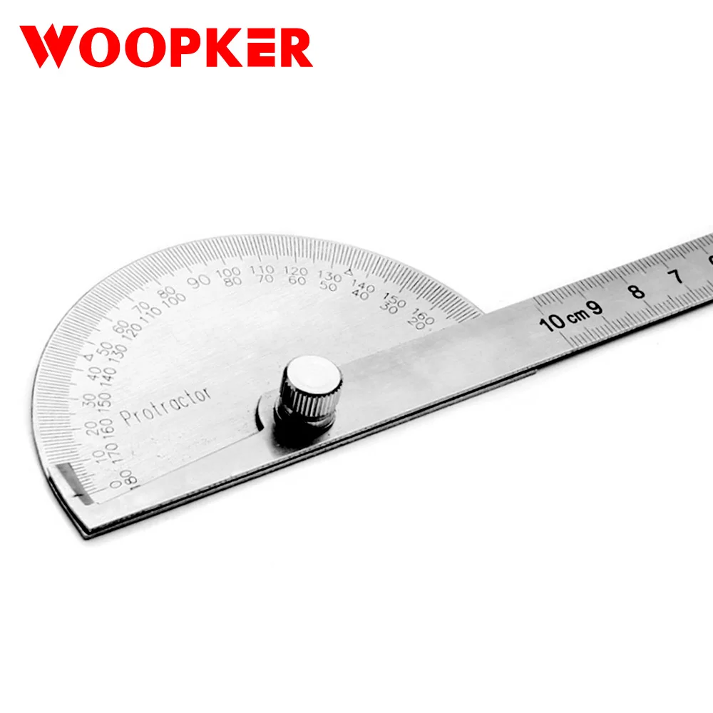 DIY Нержавеющая сталь 180 градусов транспортир Angle Finder измерительная линейка; Деревообработка инструменты - изображение
