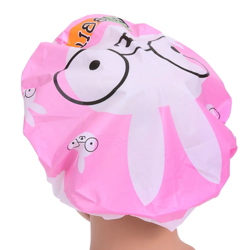 4pcs-lot-Lovely-Cartoon-Women-Shower-Caps-Colorful-Bath-Shower-Hair-Cover-Adults-Waterproof-Bathing-Cap(4)