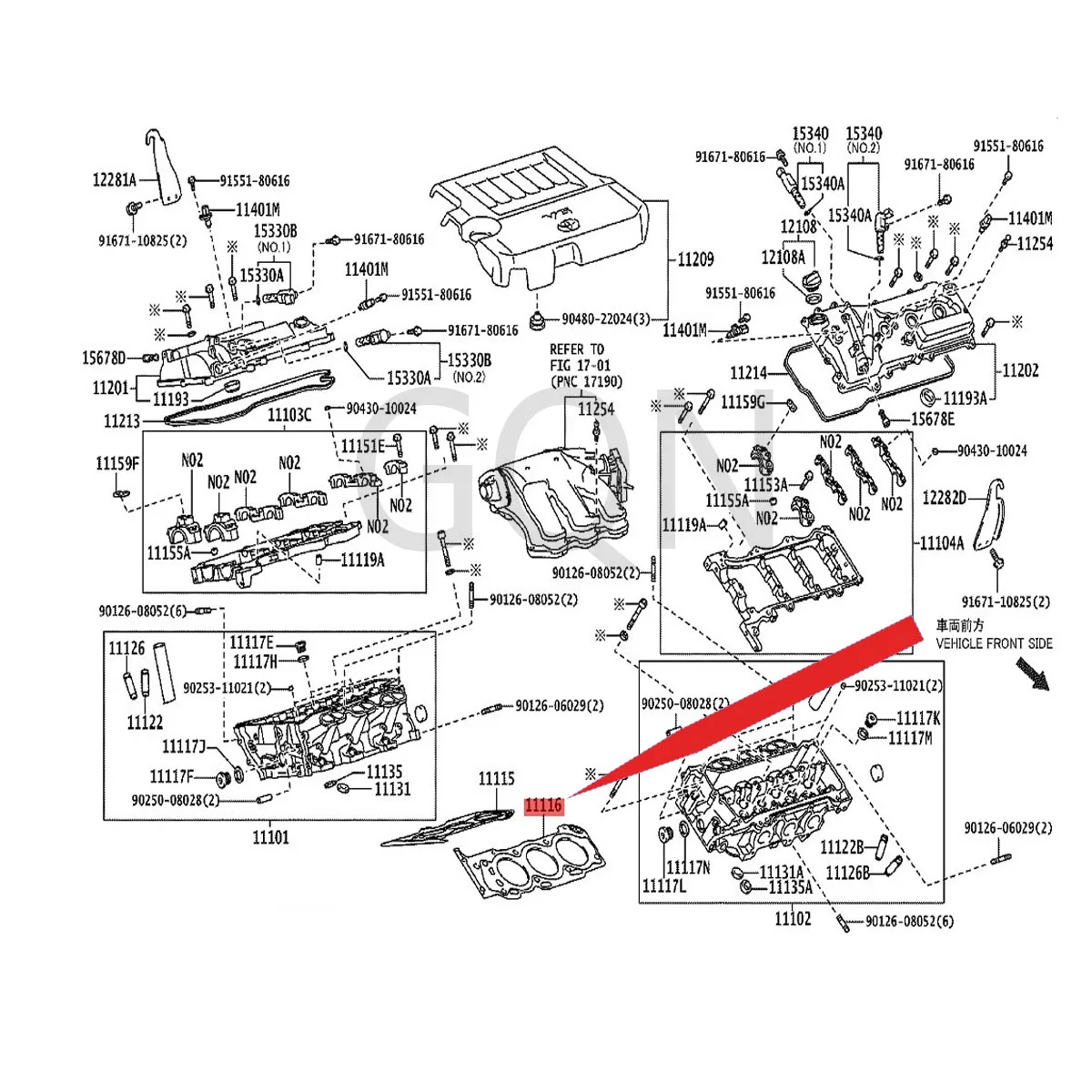 

Cylinder head gasket 2006-Toy ota BLA DEC AMR YVE NZA MAR KXC RO WN cylinder bed (left) door chamber cover gasket rubber