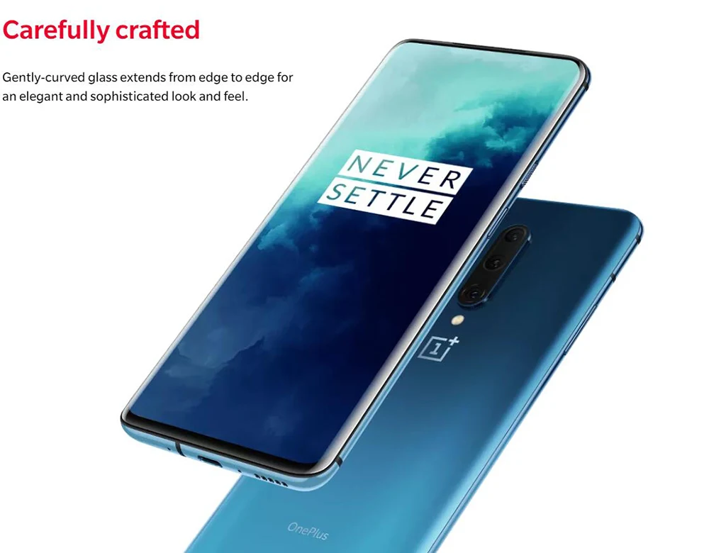 Глобальная версия OnePlus 7T Pro 8 Гб 256 ГБ Snapdragon 855 Plus смартфон 6,6" Fulid AMOLED 90 Гц дисплей 4085 мАч NFC UFS 3,0