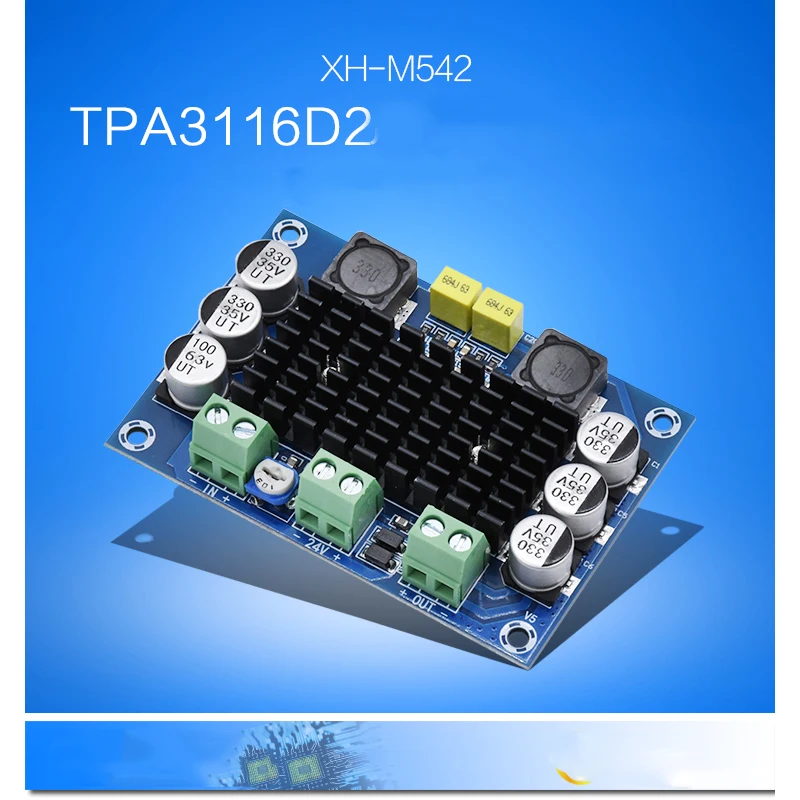 Домашняя Плата усилителя звука 100 Вт TPA3116D2 дБ 2 ~ 8 Ом 3 А или более|amplifier board|digital amplifier