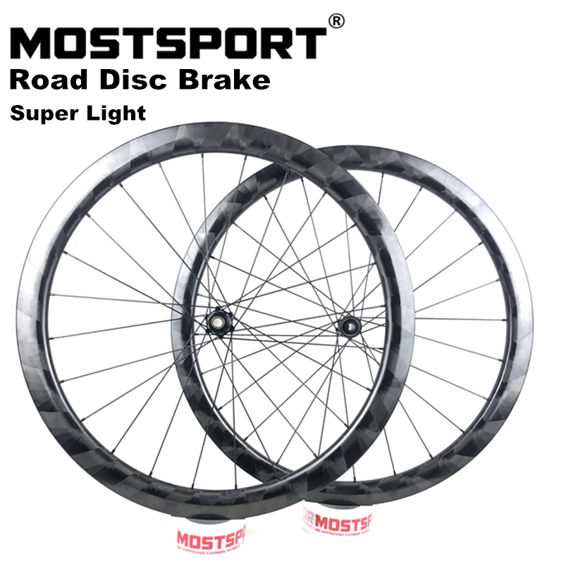Road Disc Brake Carbon Wheels Center Lock 40mm/45mm Clincher Super