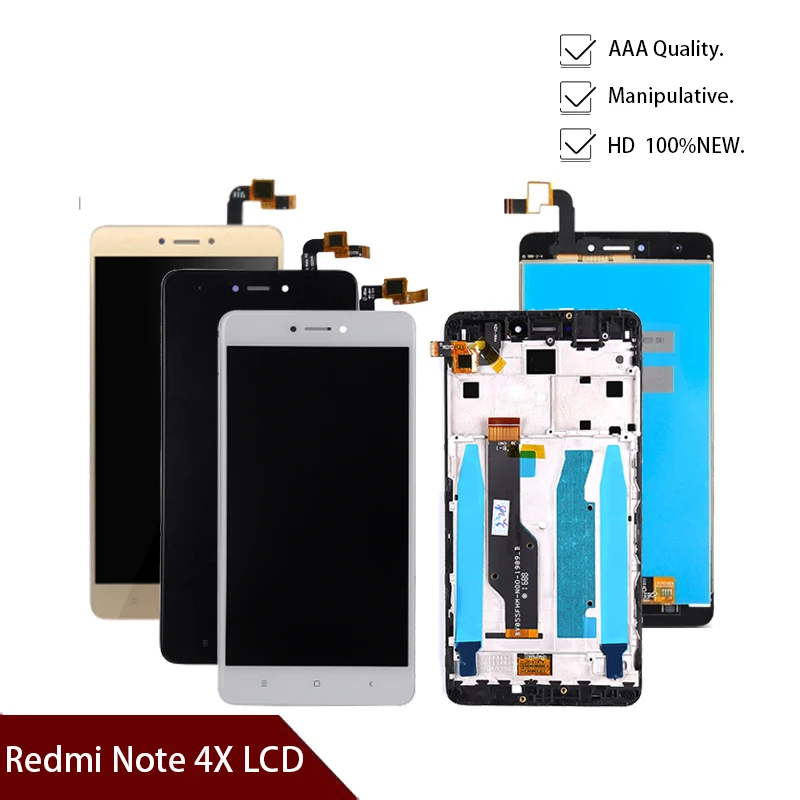 

Новый дисплей для Xiaomi Redmi Note 4X/Note 4 глобальная версия с сенсорным экраном (дисплей + сенсорный экран)