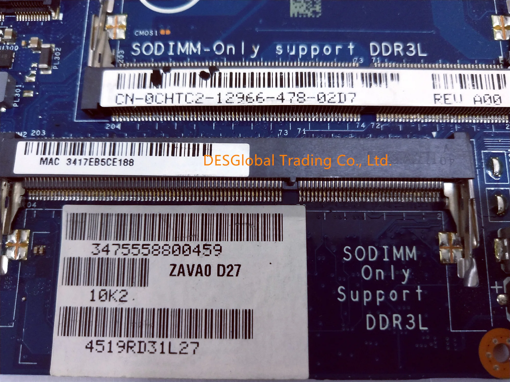 Ideal  CN-0CHTC2 0CHTC2 0CHTC2 For Dell Inspiron 5447 5547 Laptop Motherboard ZAVA0 LA-B012P i5-4210U 216-