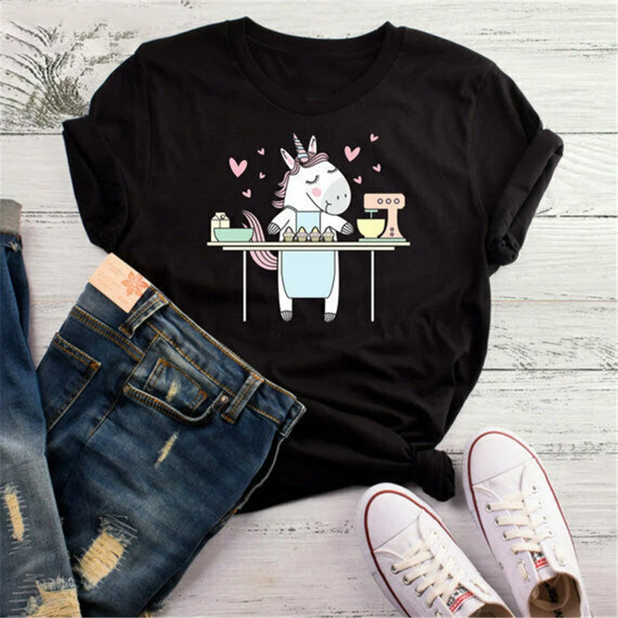 

Baking Unicorn T-Shirt, Baking Shirt, Gifts For Bakers, Baker Shirt, Gifts For M Teenage Pop Top Tee Shirt
